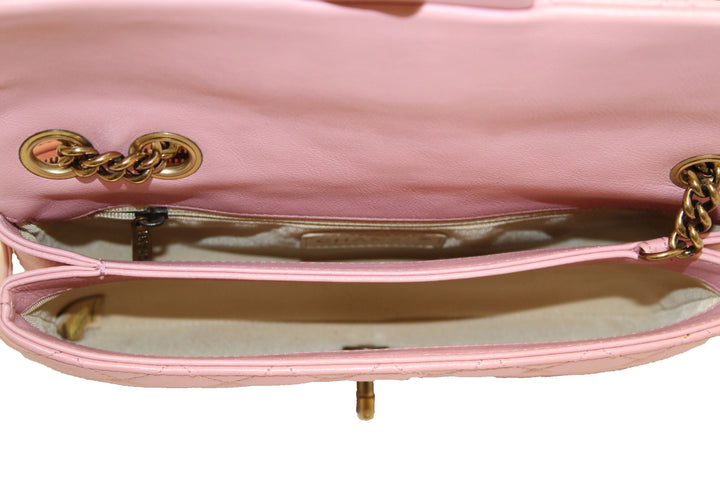 Top Quality Chanel Pink Calfskin Leather Zipped Back Pocket Calfskin Flap Bag