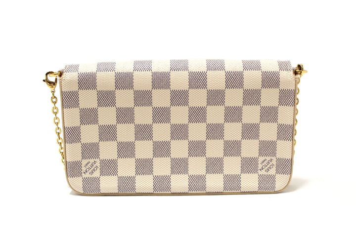 NEW Louis Vuitton Damier Azur Felicie Pochette Crossbody Bag