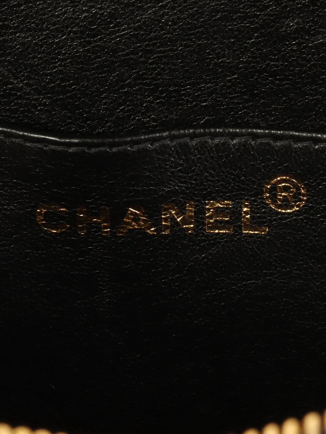 Chanel Around 1995 Made Patent Heart Cc Mark Stitch Vanity Black/White