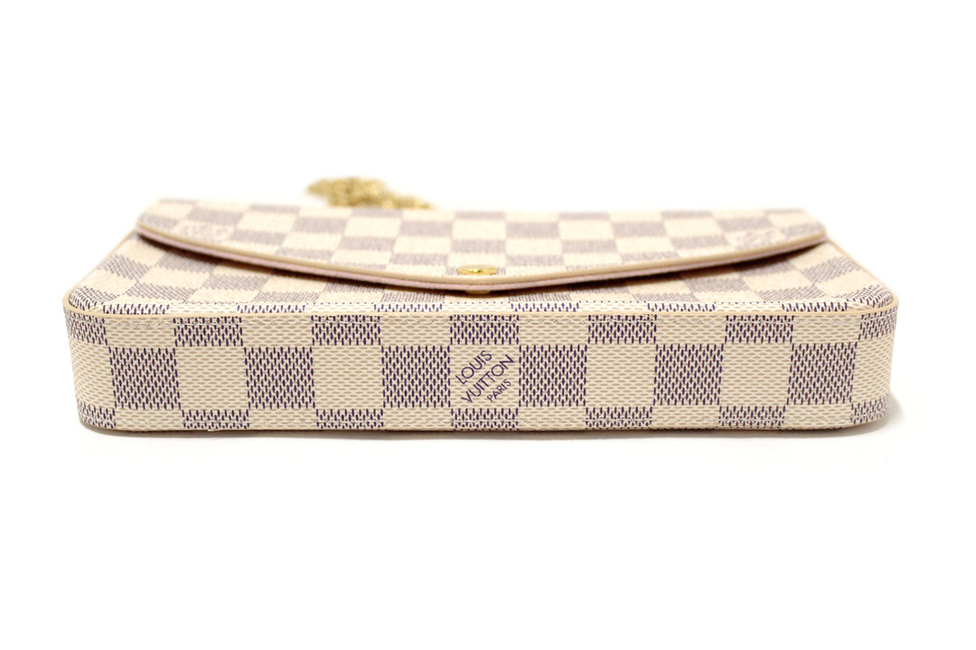 NEW Louis Vuitton Damier Azur Felicie Pochette Crossbody Bag