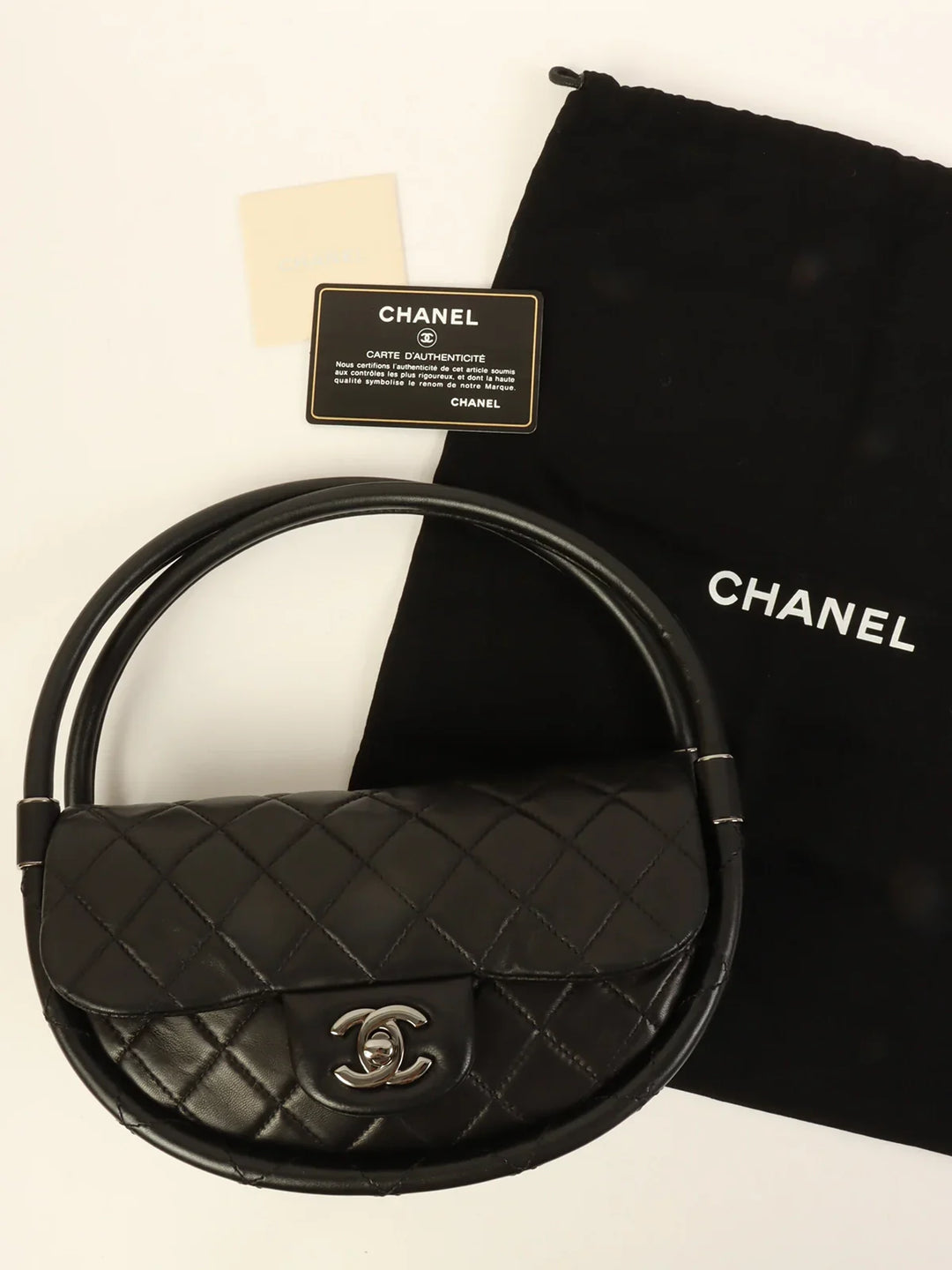 Chanel Around 2014 Made Hula Hoop Bag Mini Black
