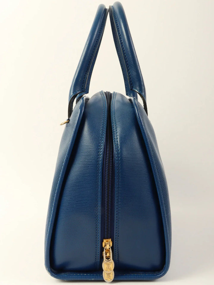 Celine Circle Logo Plate 2Way Bag Blue