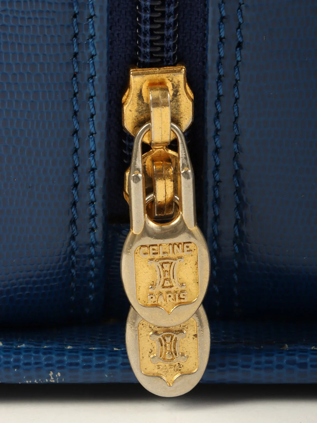 Celine Circle Logo Plate 2Way Bag Blue