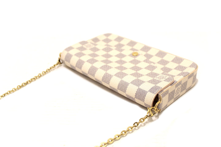 NEW Louis Vuitton Damier Azur Felicie Pochette Crossbody Bag