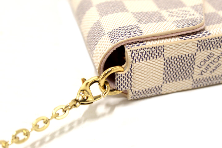 NEW Louis Vuitton Damier Azur Felicie Pochette Crossbody Bag