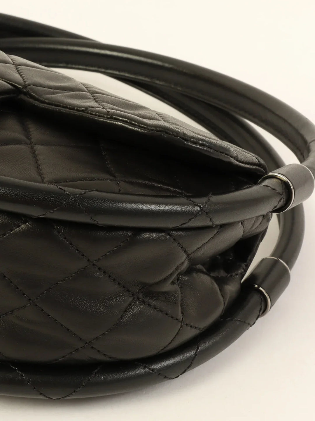 Chanel Around 2014 Made Hula Hoop Bag Mini Black