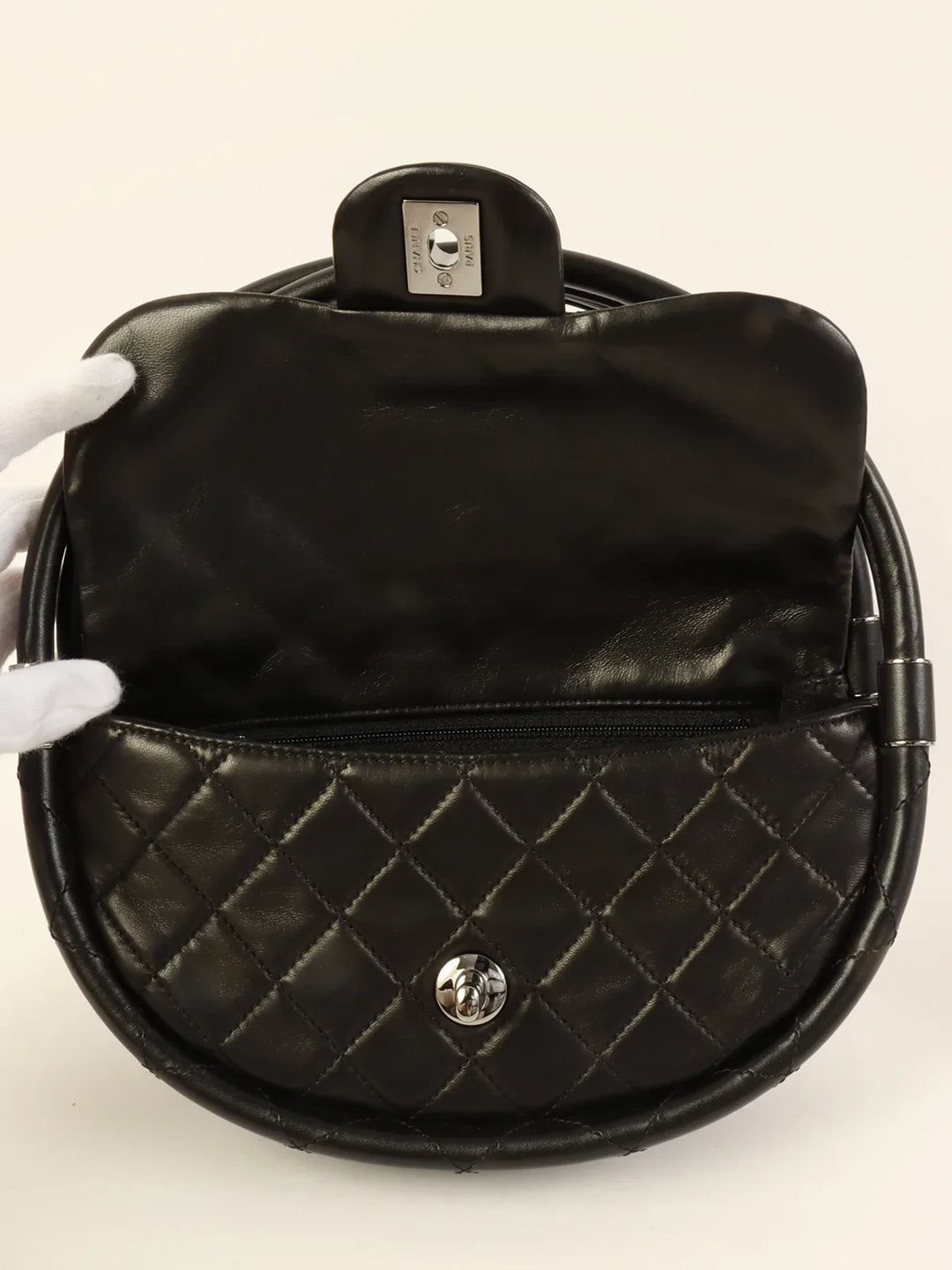 Chanel Around 2014 Made Hula Hoop Bag Mini Black