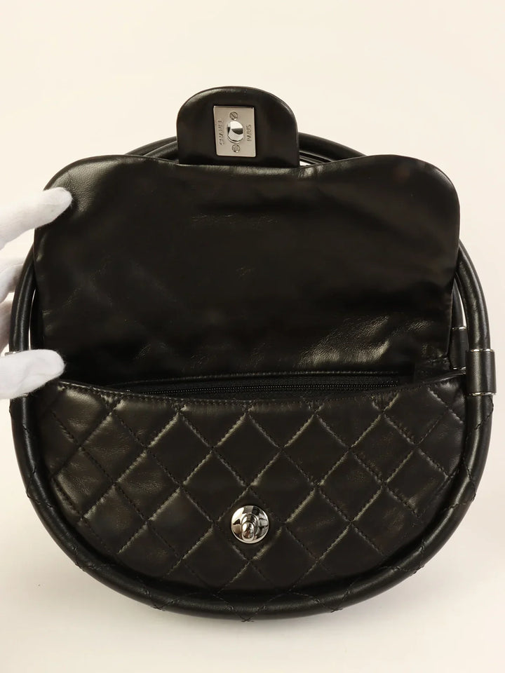 Chanel Around 2014 Made Hula Hoop Bag Mini Black