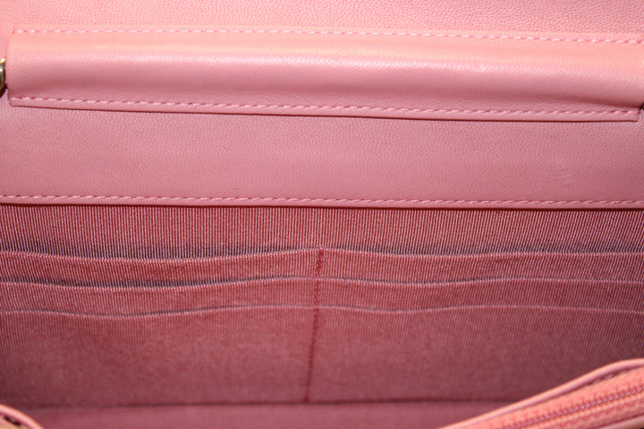 Top Quality Chanel Pink Quilted Lambskin Leather Wallet On Chain WOC Messenger Bag