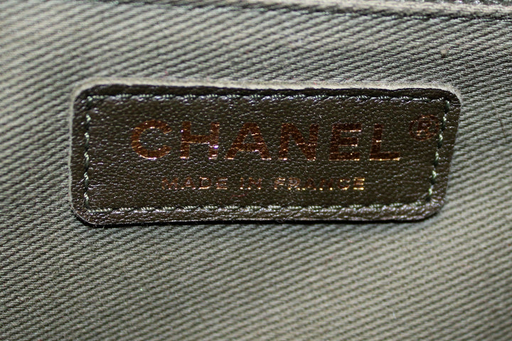 Top Quality Chanel Black Quilted Caviar Leather New Medium Boy Shoulder Bag