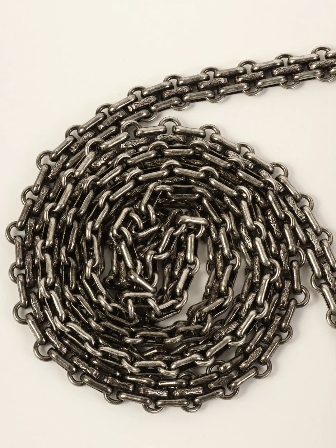 Chanel Around 2007 Made 2.55 Icon Charm Chain Bag Mini Metallic Silver