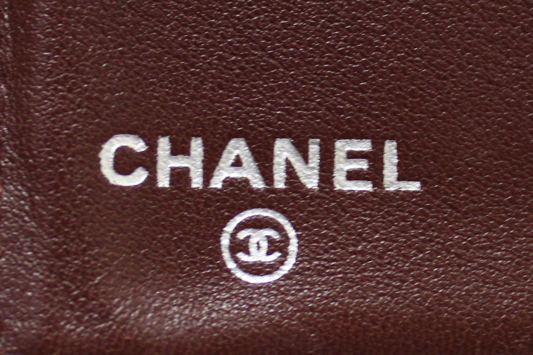 Top Quality Chanel Black Quilted Lambskin Leather Trifold Flap Wallet