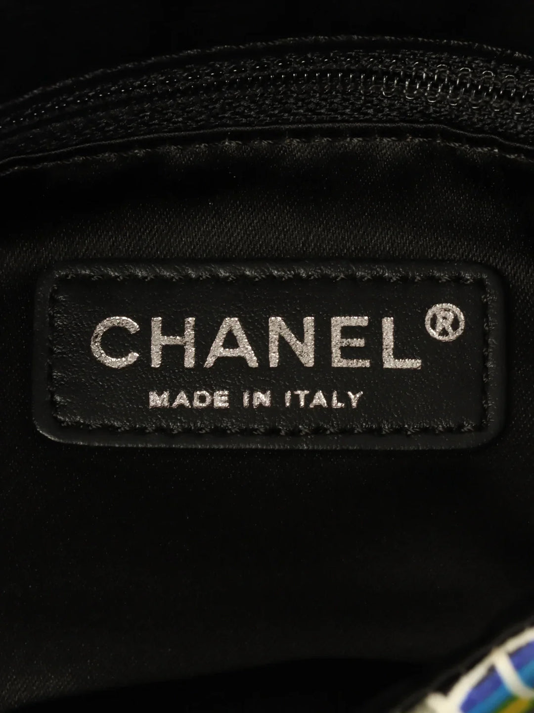 Chanel Around 2007 Made Silk Satin Turn-Lock Chain Bag Multi