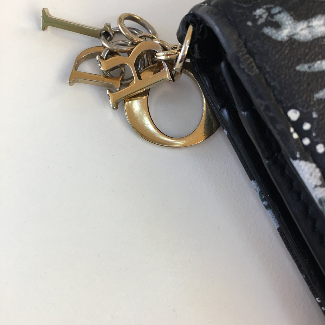 CHRISTIAN Top quality Dior Wallet in Blue Leather