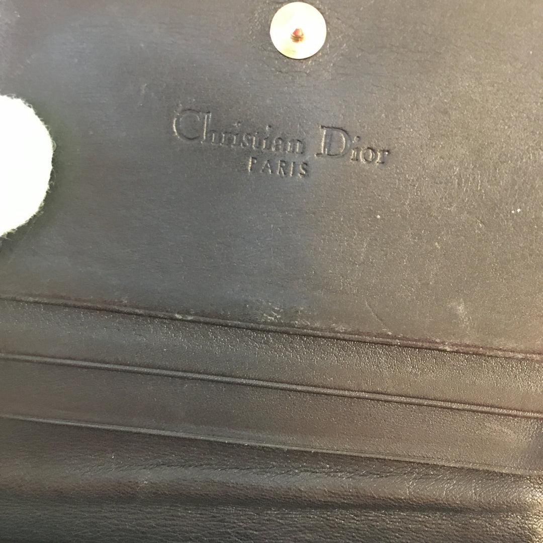 CHRISTIAN Top quality Dior Wallet in Blue Leather
