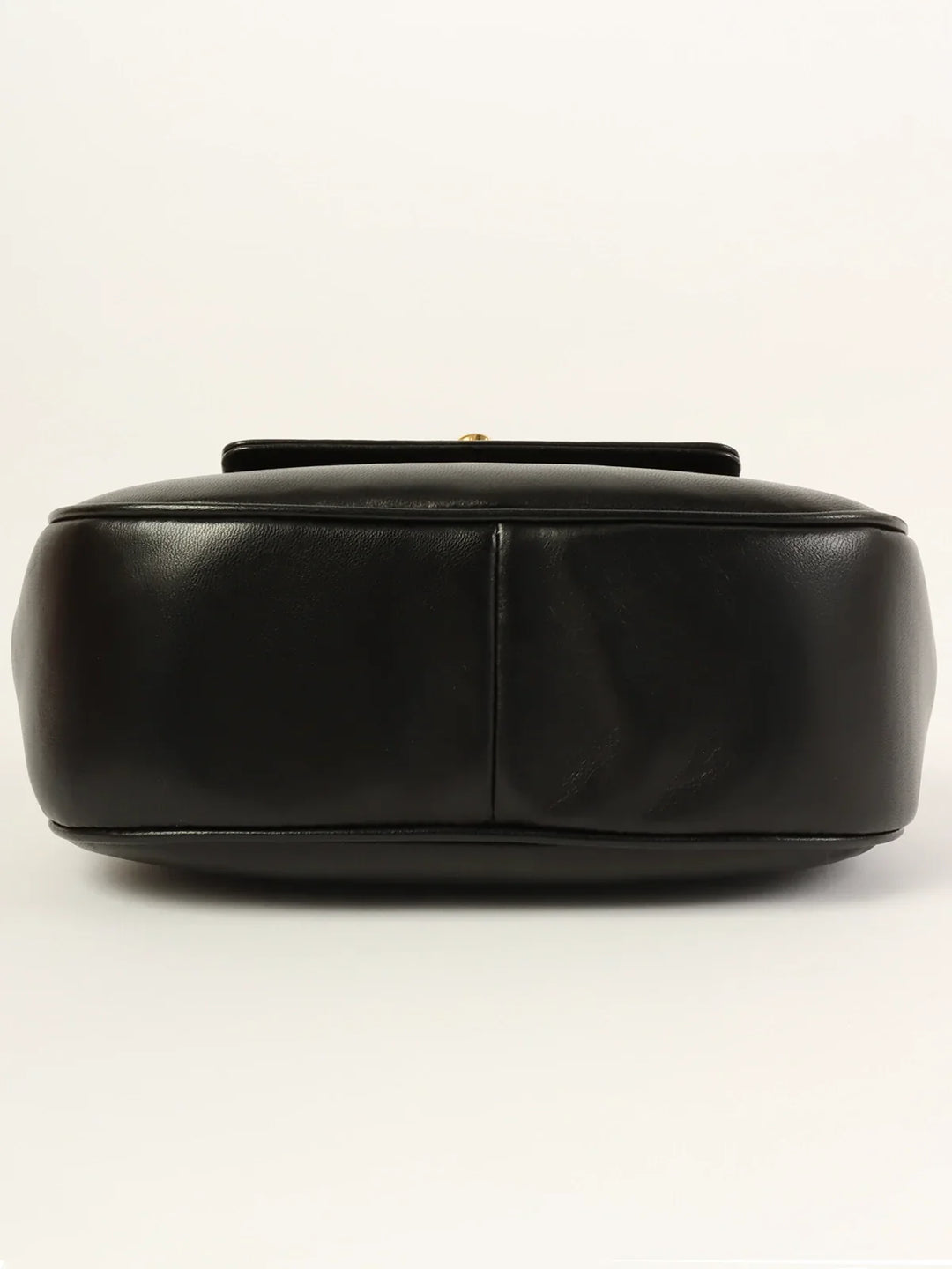 Chanel Around 1997 Made Turn-Lock Twist Top Handle Bag Black