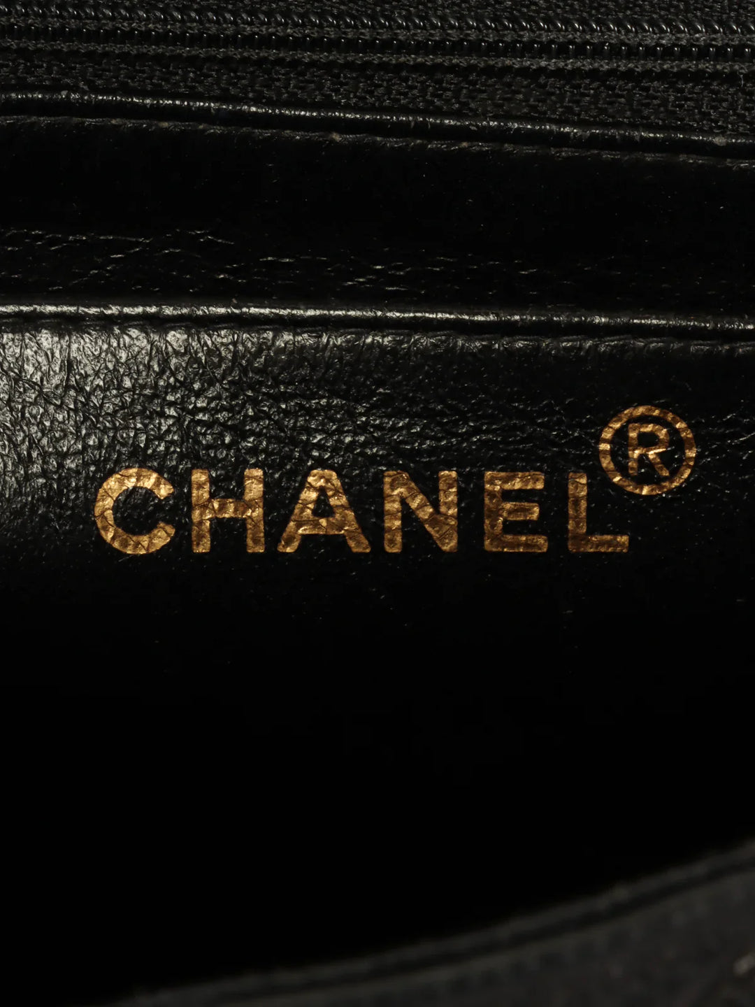 Chanel Around 1997 Made Caviar Skin Turn-Lock Top Handle Bag Black