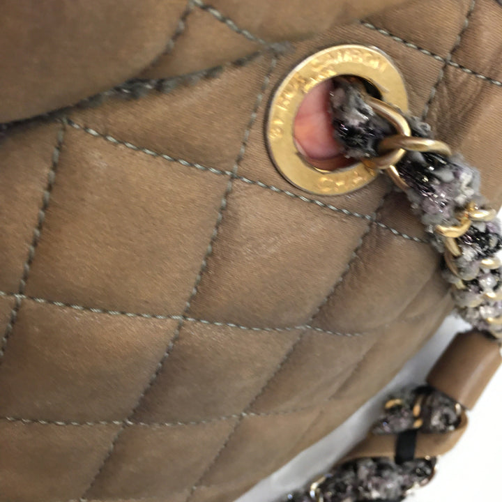 Top Quality Chanel Camera Shoulder Bag in Beige Leather