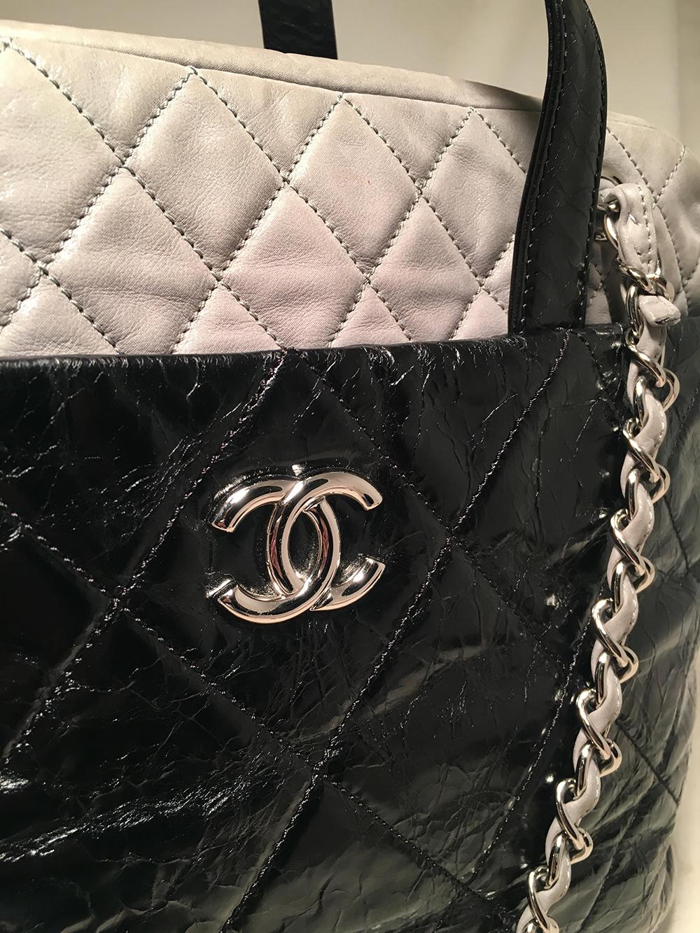 Top Quality Chanel Black and Grey Portobello Tote