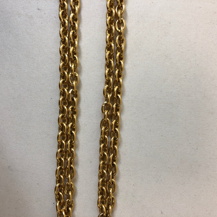 Chanel Gold Pearl CC Cutout Necklace Sku# 62966