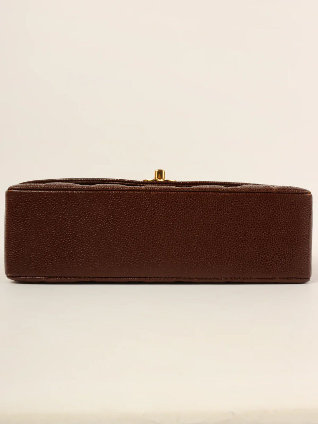 Chanel Around 1995 Made Caviar Skin Diana New Chain Bag 25Cm Brown