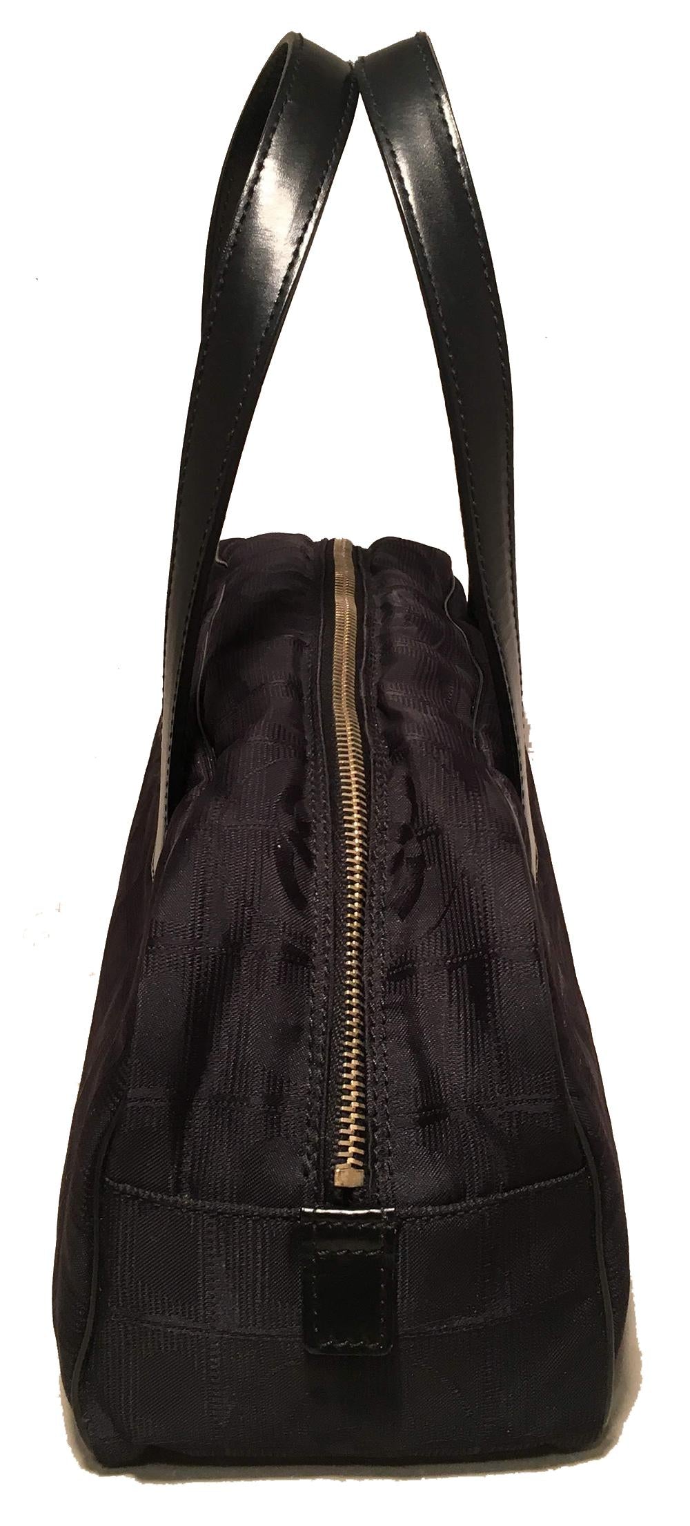 Top Quality Chanel Black Nylon Traveline Handbag