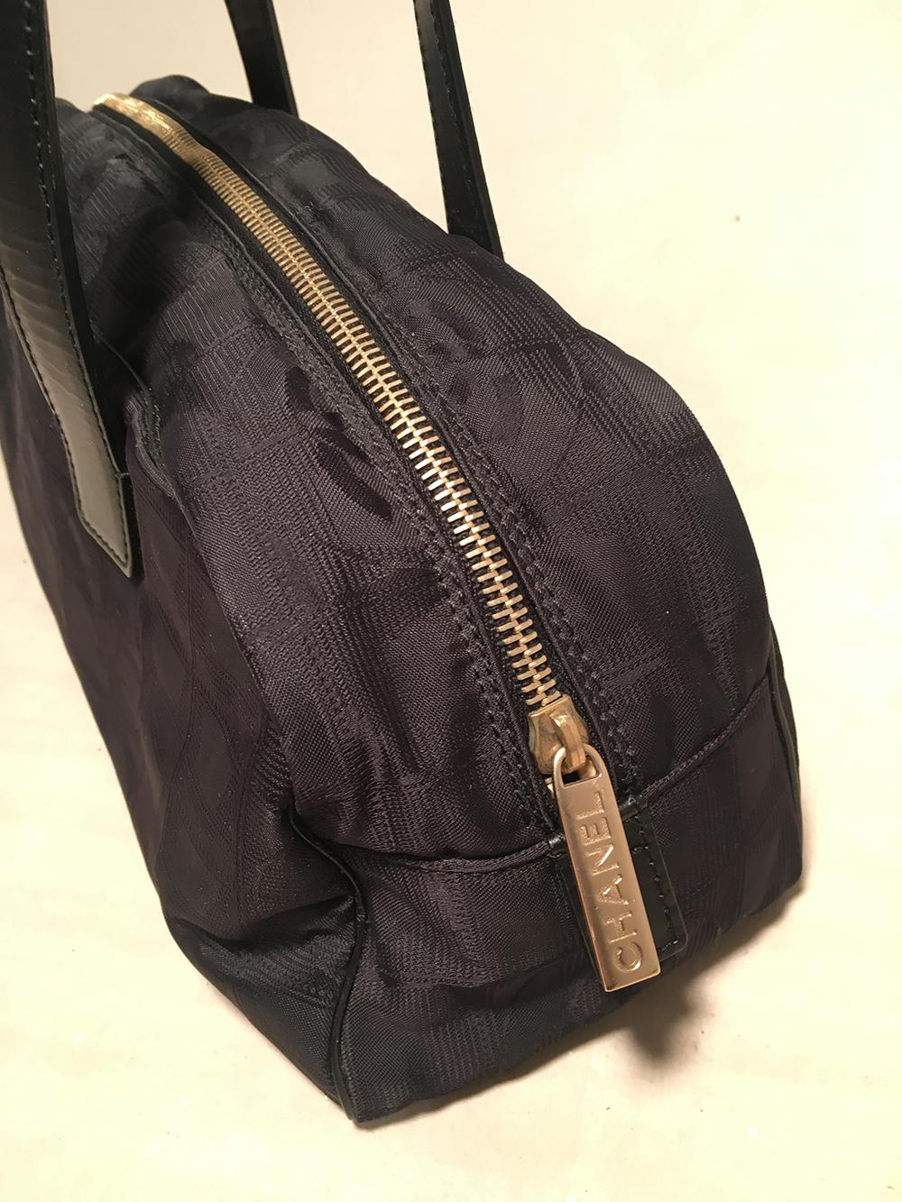 Top Quality Chanel Black Nylon Traveline Handbag