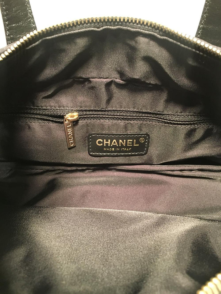 Top Quality Chanel Black Nylon Traveline Handbag