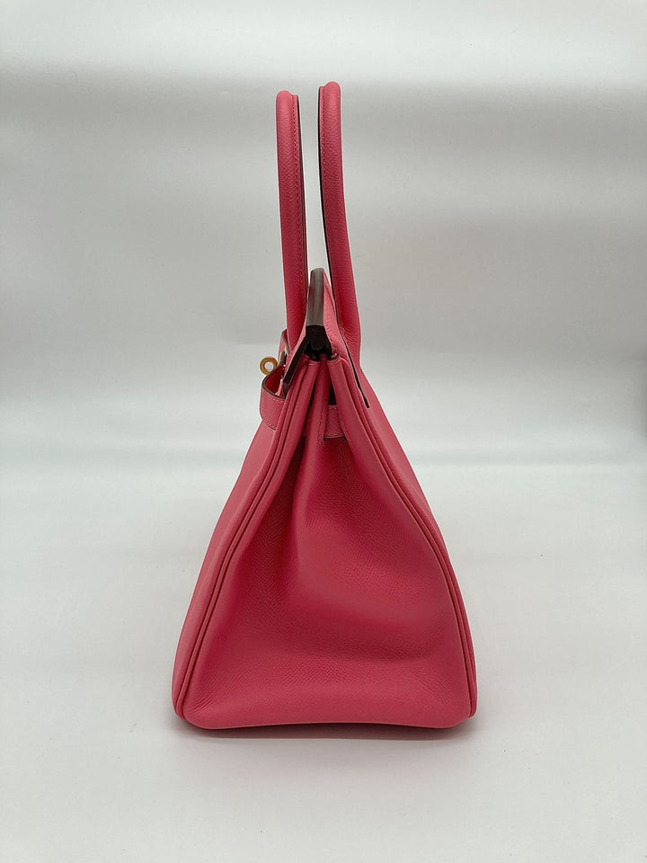 Top quality Hermes Birkin 30 Epsom Rose Azalee Gold Hardware