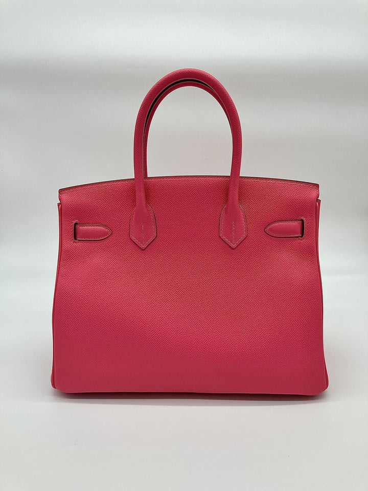 Top quality Hermes Birkin 30 Epsom Rose Azalee Gold Hardware