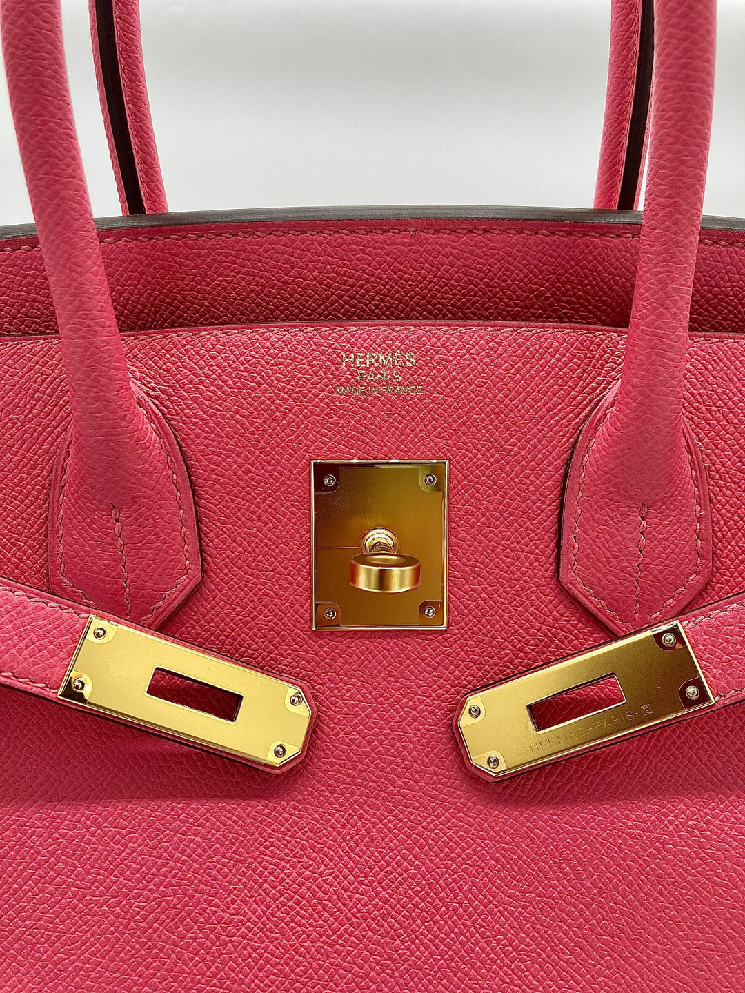Top quality Hermes Birkin 30 Epsom Rose Azalee Gold Hardware