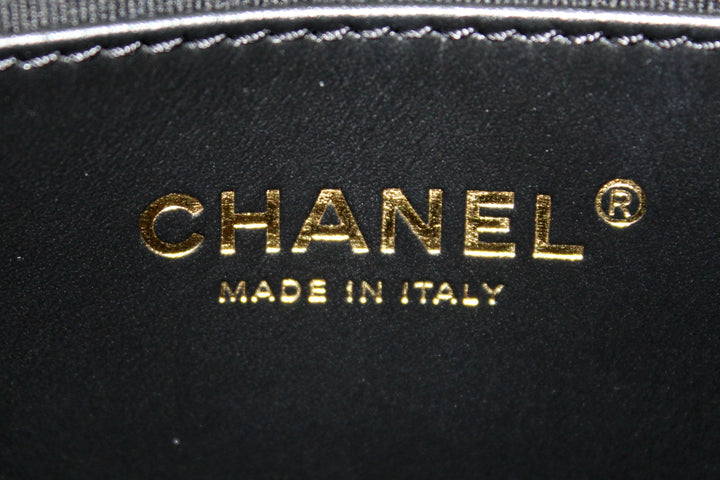 Top Quality Chanel Black Quilted Caviar Leather Camellia Chain Around Flap Shoulder Bag