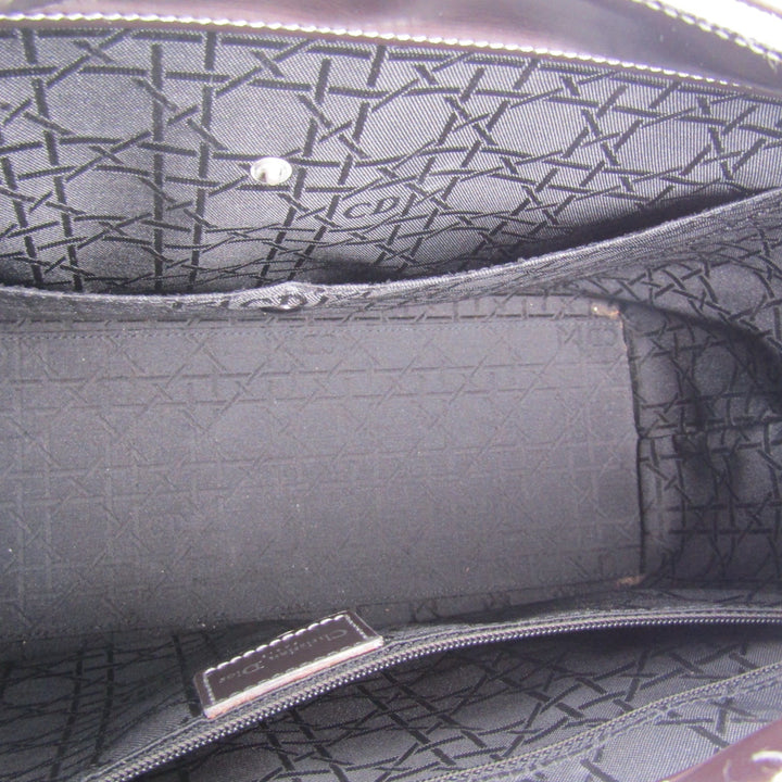 CHRISTIAN Top quality Dior Handbag in Brown Leather