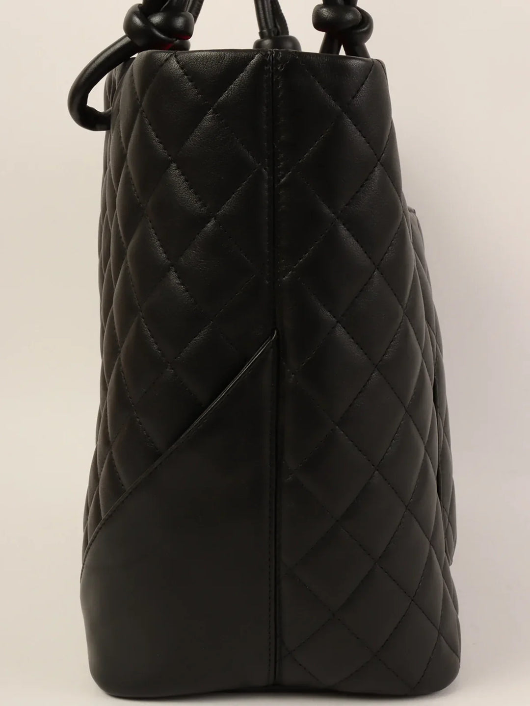 Chanel Around 2005 Made Cambon Tote Bag Black