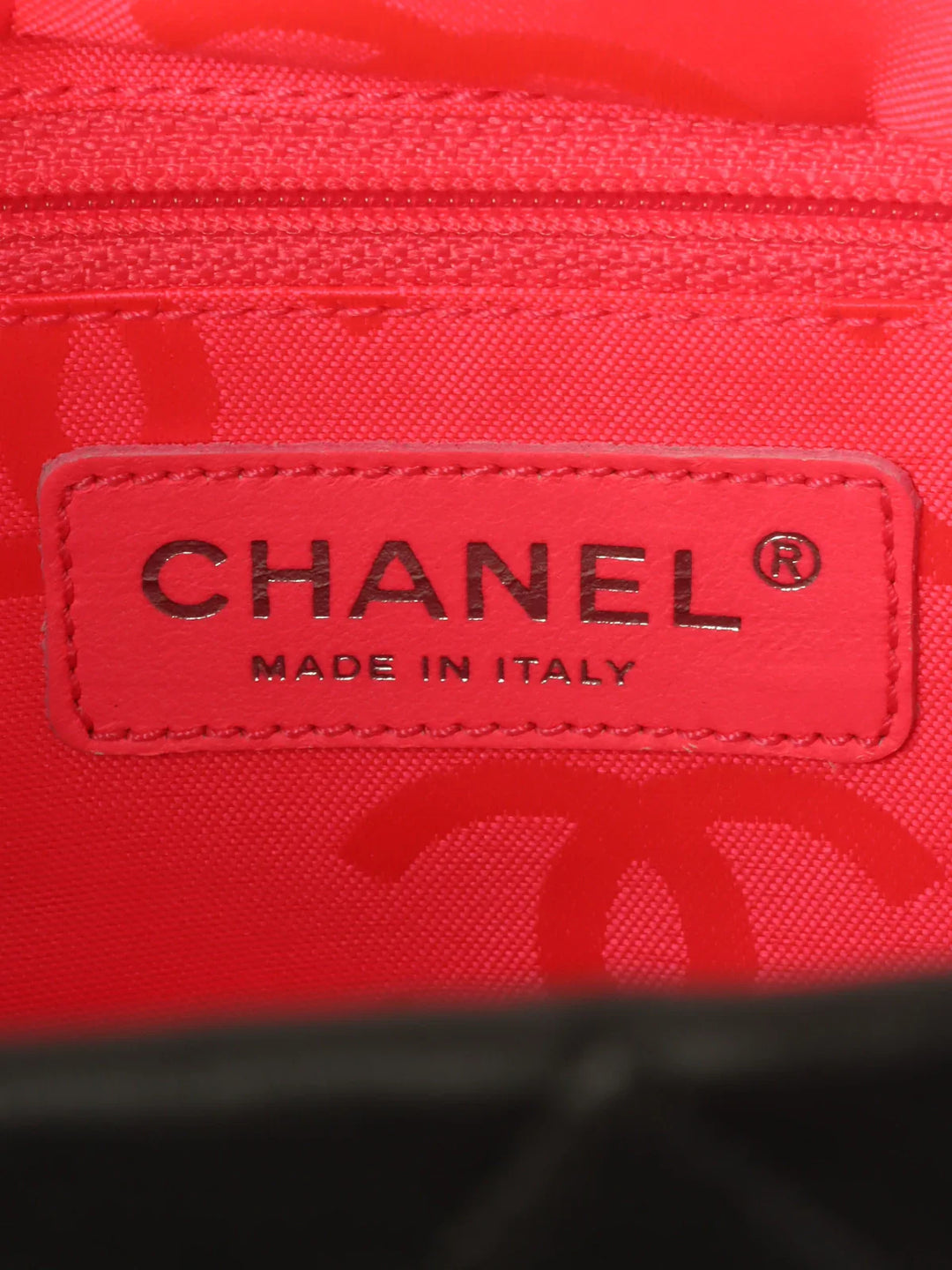 Chanel Around 2005 Made Cambon Tote Bag Black