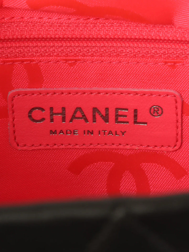 Chanel Around 2005 Made Cambon Tote Bag Black