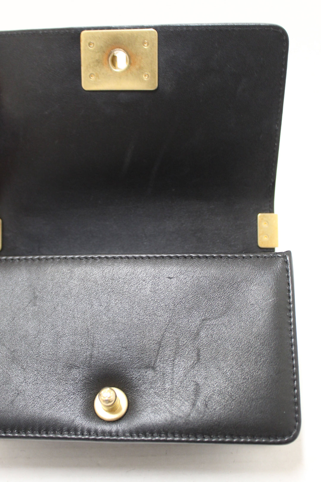 Top Quality Chanel Black Calfskin Leather Boy Top Quality Chanel Flap Bag with Handle