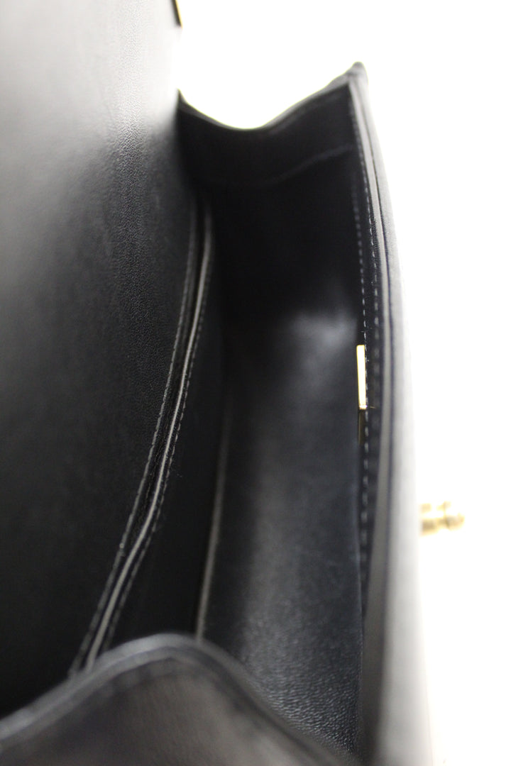 Top Quality Chanel Black Calfskin Leather Boy Top Quality Chanel Flap Bag with Handle