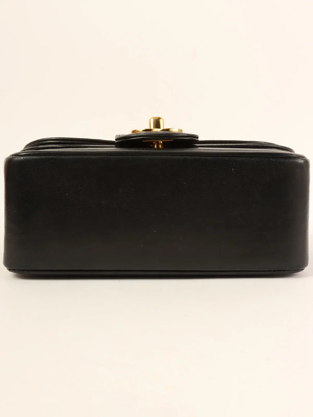 Chanel Around 1992 Made Turn-Lock Shoulder Bag Mini Black