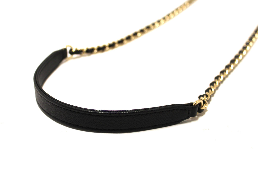 Top Quality Chanel Black Quilted Caviar Leather Mini Coco Handle Flap Bag