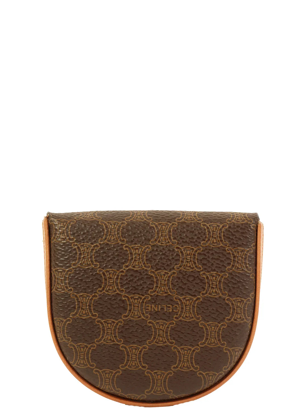Celine Macadam Pattern Coin Case Brown