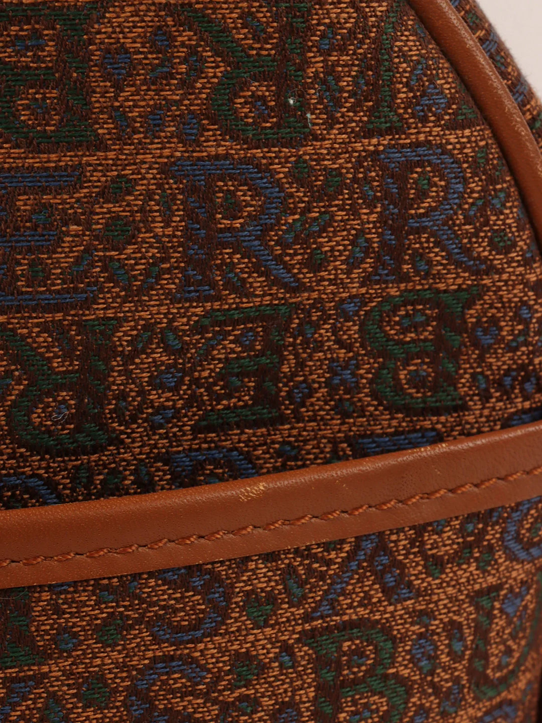 Burberry Cnavas Logo Pattern Boston Bag Brown