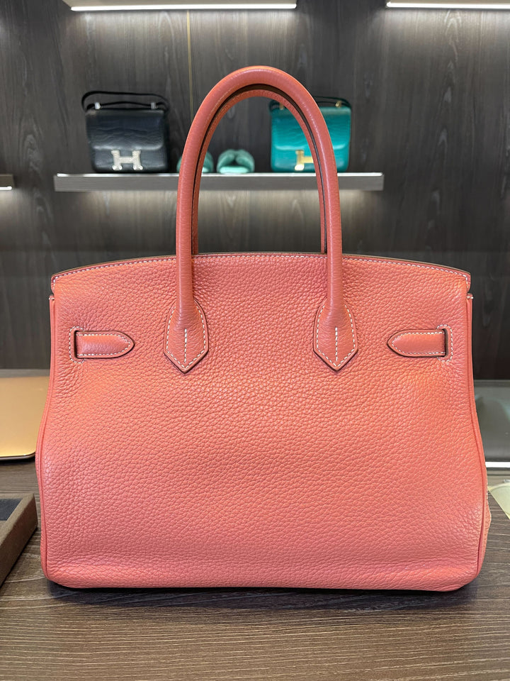 Top quality Hermes Birkin 30 Crevette Togo Palladium Hardware