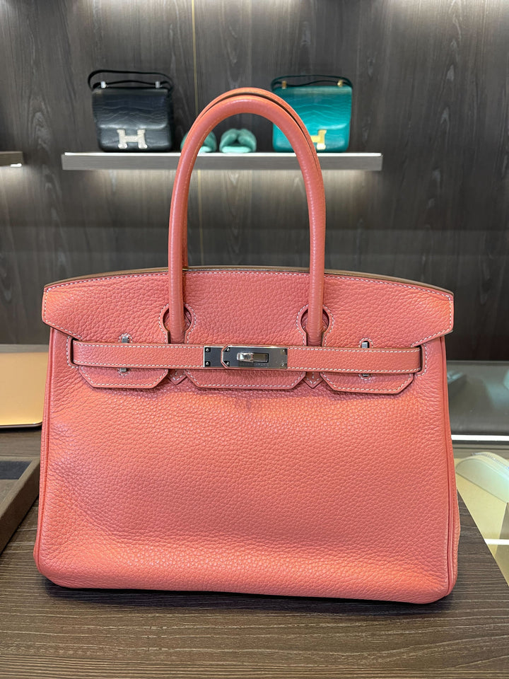 Top quality Hermes Birkin 30 Crevette Togo Palladium Hardware