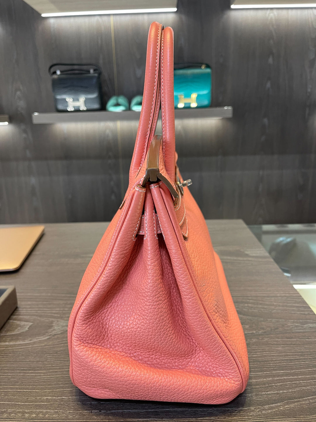 Top quality Hermes Birkin 30 Crevette Togo Palladium Hardware