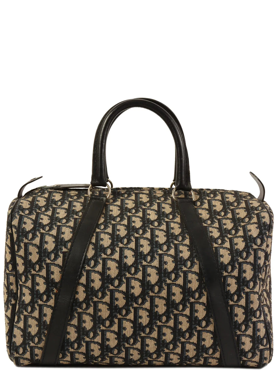 Top quality Dior Trotter Pattern Boston Bag Navy