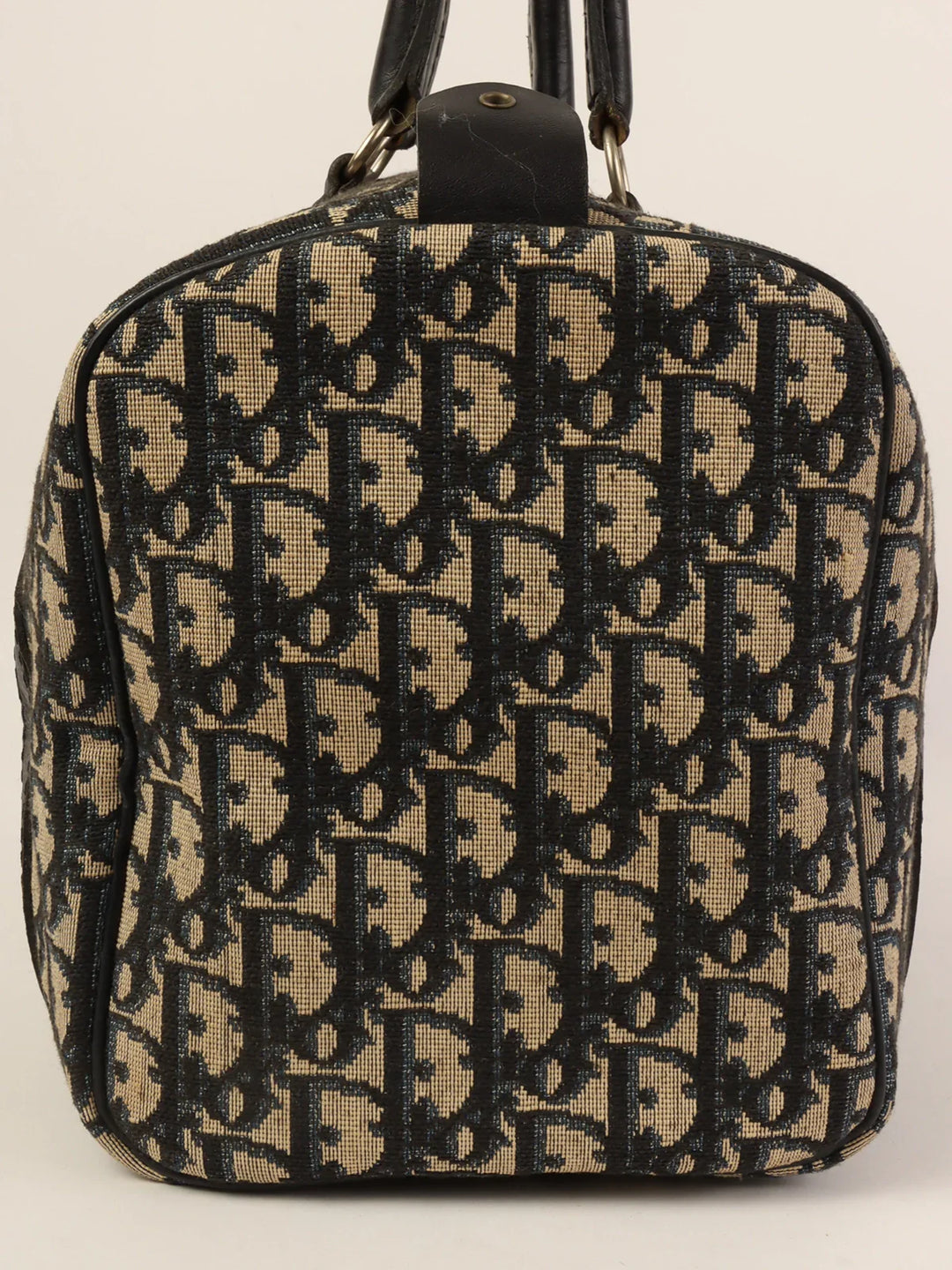 Top quality Dior Trotter Pattern Boston Bag Navy