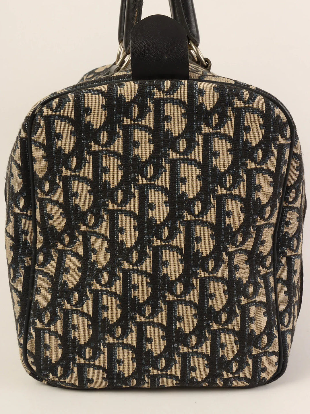 Top quality Dior Trotter Pattern Boston Bag Navy