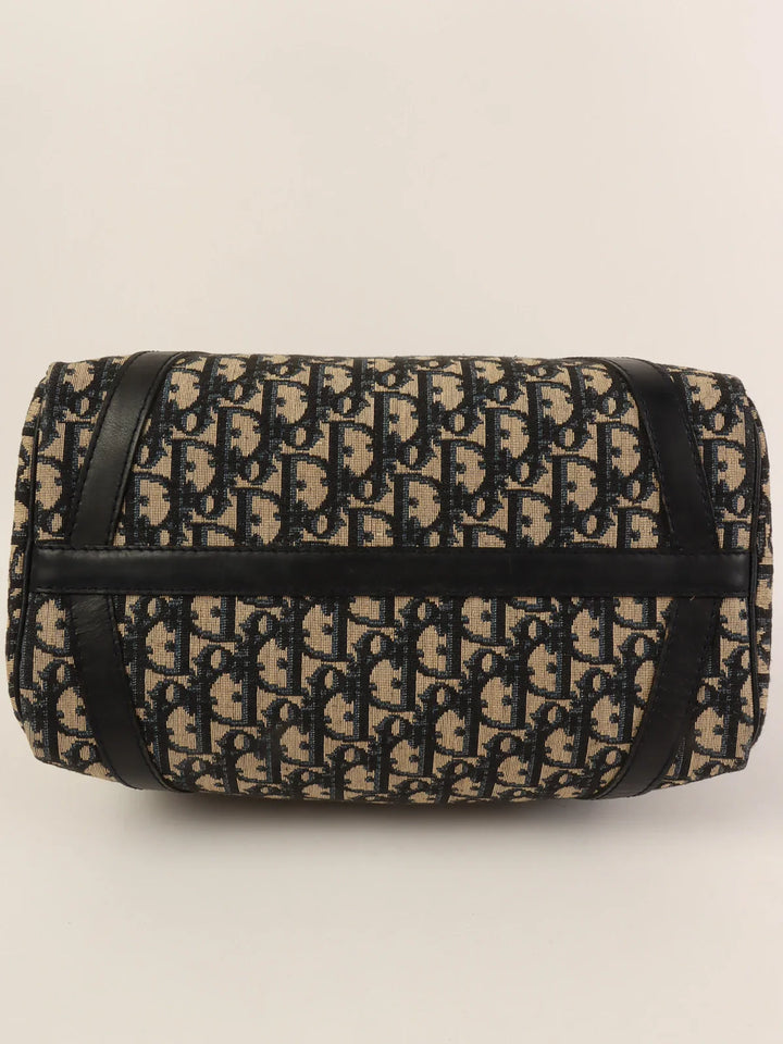 Top quality Dior Trotter Pattern Boston Bag Navy