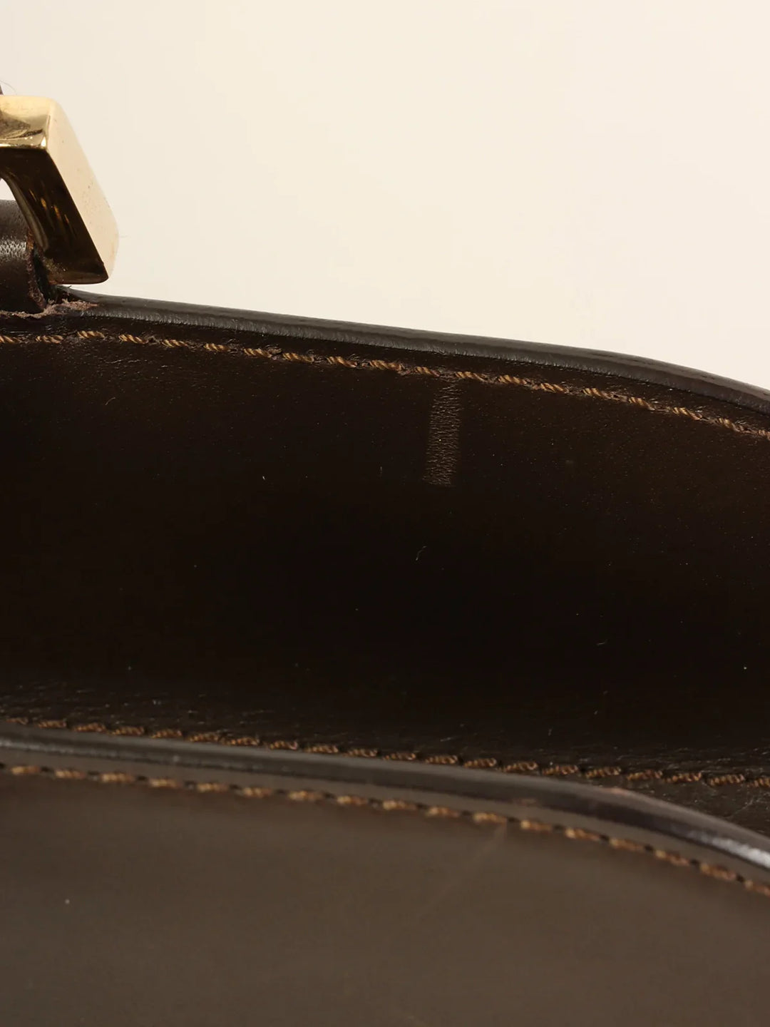 Celine C Macadam Pattern Top Handle Bag Brown